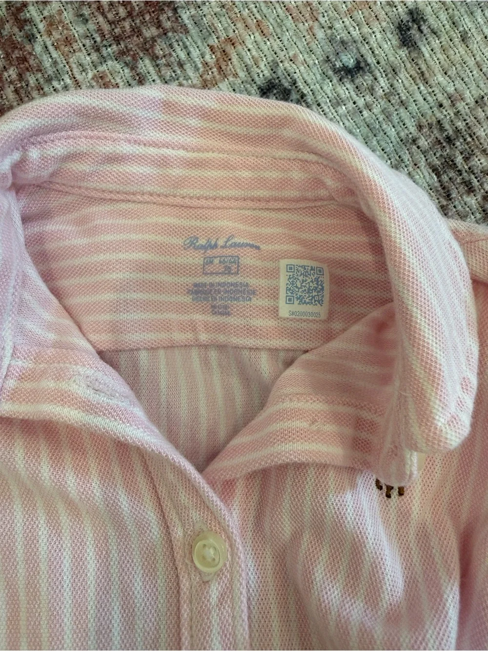 Ralph Lauren Pink Striped Polo Dress with Matching Bloomers